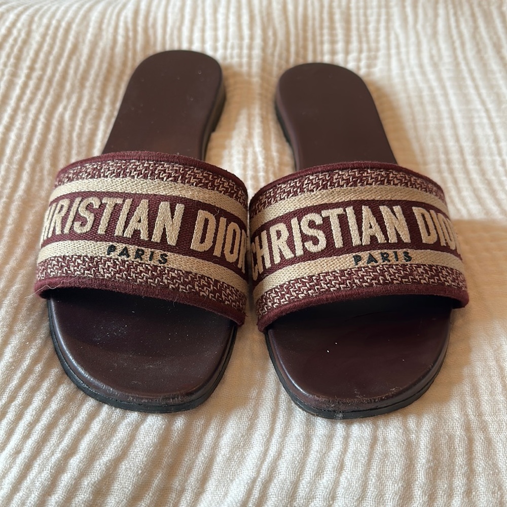 Dior cloth sandals